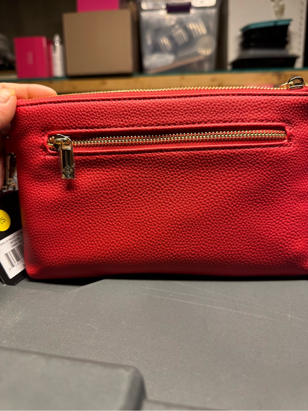 Nanette Lenore Red Pebbled Leather Wristlet Clutch - Stylish Everyday Carry - Picture 2 of 12